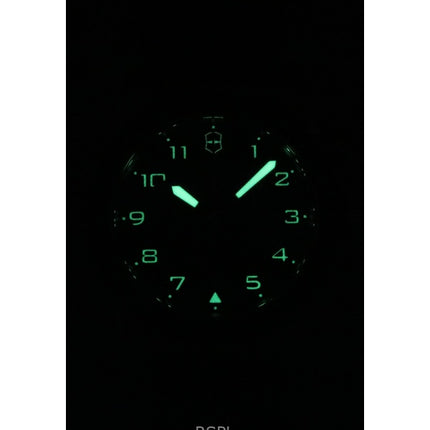 Montre chronographe Victorinox Swiss Army pour homme, bracelet en cuir, cadran noir, quartz, 242046, 100 m