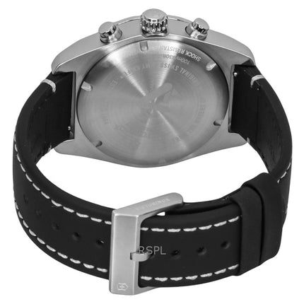 Montre homme Victorinox Swiss Army chronographe bracelet cuir cadran bleu quartz 242047 100M