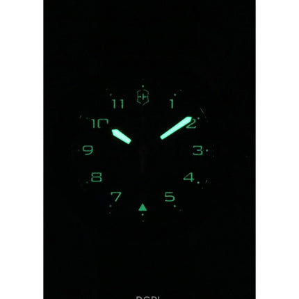 Montre homme Victorinox Swiss Army chronographe, bracelet en caoutchouc, cadran noir, quartz, 242050 100 m