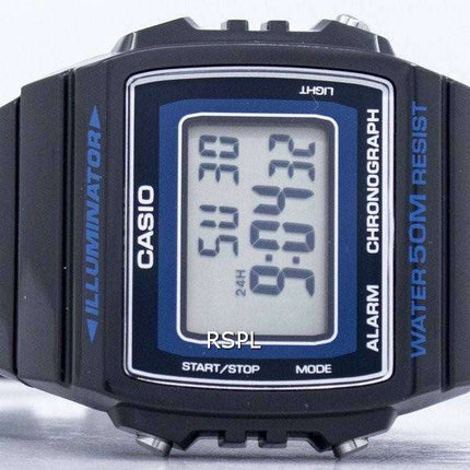 Casio Illuminator alarme chronographe montre unisexe numérique W-215H-8AVDF W215H-8AVDF