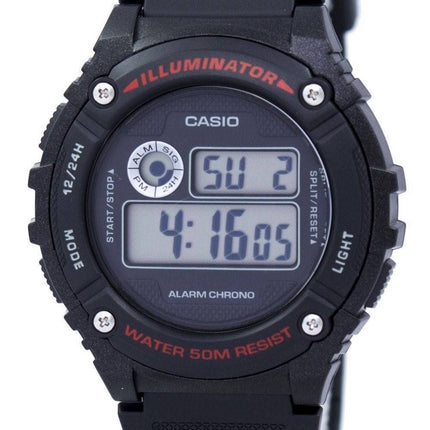 Montre Casio Sport Illuminator alarme Chrono Digital W-216H-1AV hommes