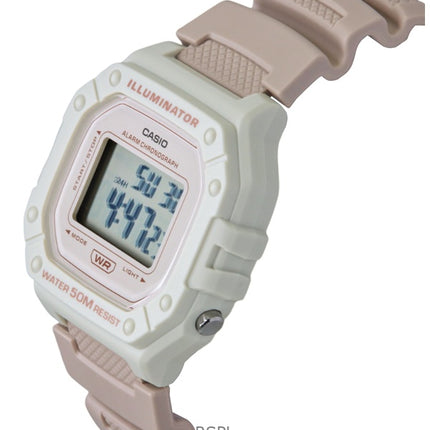 Montre Casio POP Digital à quartz avec bracelet en résine W-218HC-4A2V unisexe