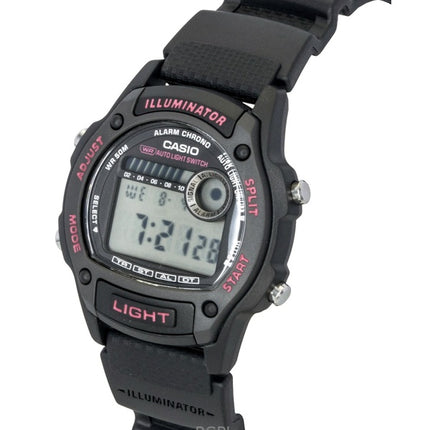 Montre Casio Standard Digital à quartz avec bracelet en résine biosourcée W-220H-1A2V (unisexe)