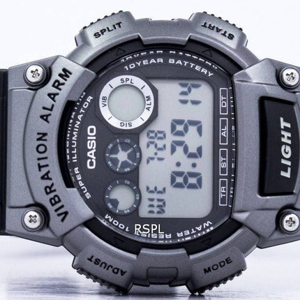 Casio Super illuminateur Dual Time Vibration alarme numérique 735H-W-1A3V montre homme