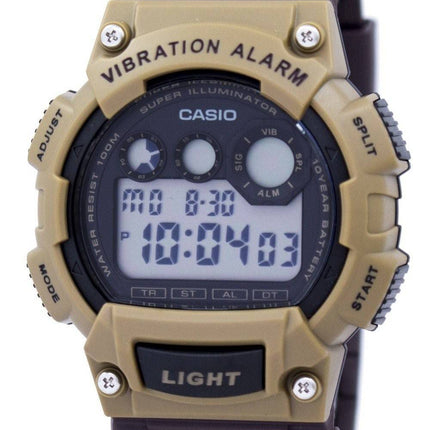 Super Casio Illuminator Vibration alarme numérique W-735H-5AV montre homme