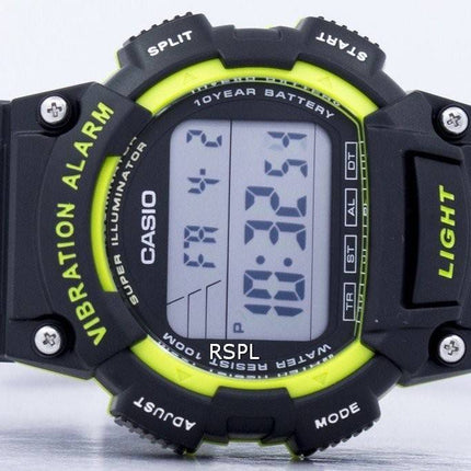 Casio Super illuminateur Vibration alarme Dual Time Digital W-736H-3AV montre homme