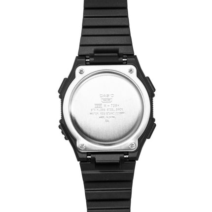 Montre homme Casio Digital W-738H-1AV, bracelet en résine, cadran noir, mouvement à quartz, étanche à 100 m