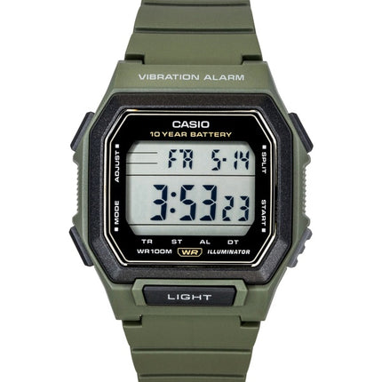 Montre homme Casio Digital W-738H-3AV, bracelet en résine, cadran noir, mouvement à quartz, étanche à 100 m