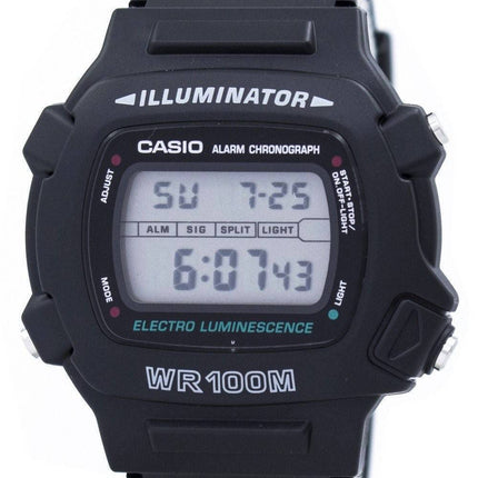 Casio Illuminator Electro Luminescence chronographe alarme W-740-1V montre homme