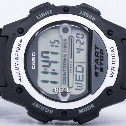 Montre Casio Illuminator monde temps numérique W-756-1AV W756-1AV hommes