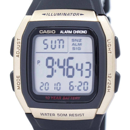 Jeunesse de Casio Illuminator Dual Time alarme Chrono W-96H-9AVDF W96H-9AVDF montre homme