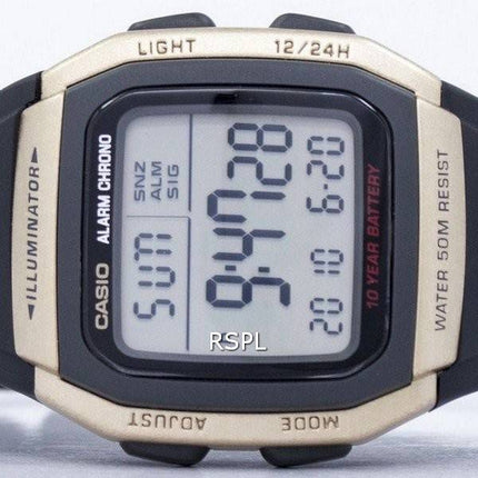 Jeunesse de Casio Illuminator Dual Time alarme Chrono W-96H-9AVDF W96H-9AVDF montre homme