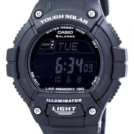 Casio Illuminator difficile Tour solaire mémoire alarme numérique W-S220-1BV montre homme