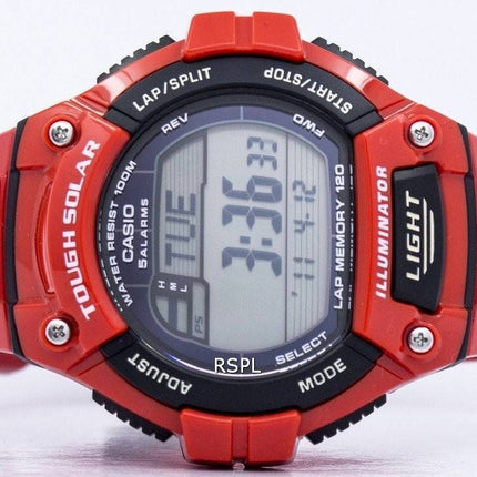 Casio Illuminator difficile Tour solaire mémoire alarme numérique W-S220C-4AV montre homme