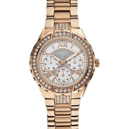 Guess montre Viva chronographe multifonction des cristaux de Quartz W0111L3 féminin
