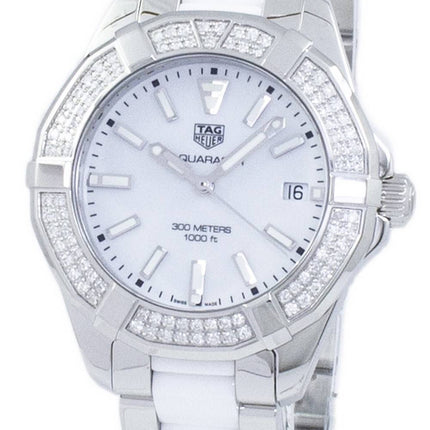 Tag Heuer Aquaracer Quartz 300M diamant Accents WAY131F. BA0914 Women Watch