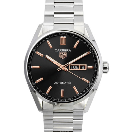 Montre homme Tag Heuer Carrera WBN2013.BA0640, acier inoxydable, cadran noir, automatique, 100 m