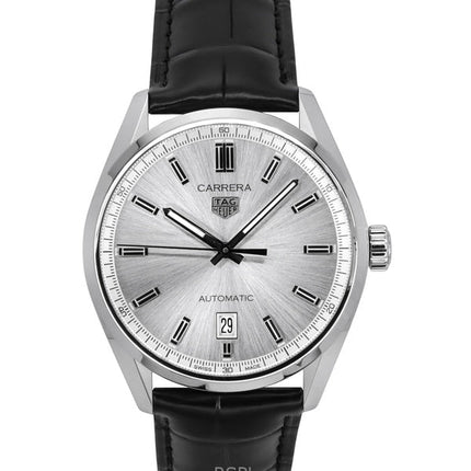 Montre Tag Heuer Carrera Date Bracelet Cuir Cadran Gris Automatique WBN2111.FC6505 100M Homme