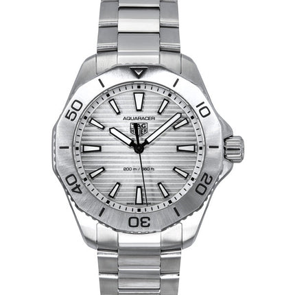 Montre de plongée Tag Heuer Aquaracer Professional 200 en acier inoxydable avec cadran gris et quartz WBP1111.BA0627 200M pour h