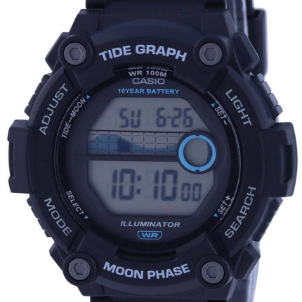Montre pour homme Casio Youth Digital Moon Data Tide WS-1300H-1A WS1300H-1 100M
