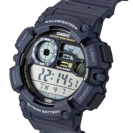Montre numérique Casio Youth WS-1500H-2AV pour homme, bracelet en résine, quartz, 100 m
