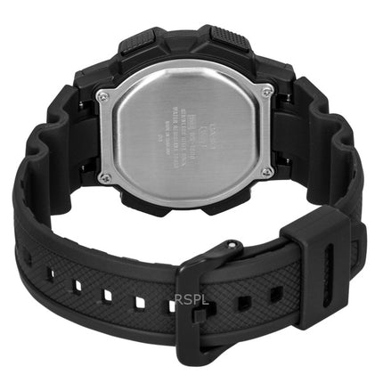 Montre homme Casio WS-1800-1AV à quartz, bracelet en résine, étanche à 100 m