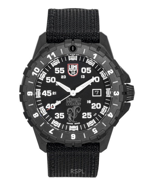 Montre de plongée à quartz Luminox F-117 Nighthawk X Skunk Works Heritage pour homme, cadran noir, 200 m, XA.6442.H