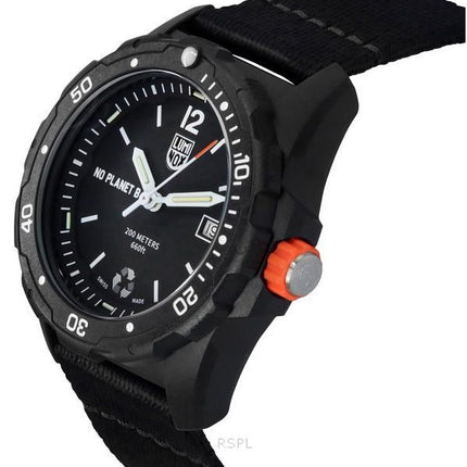 Montre de plongée à quartz Luminox Bear Grylls Survival ECO NO PLANET B avec bracelet en plastique recyclé XB.3722.ECO 200M pour