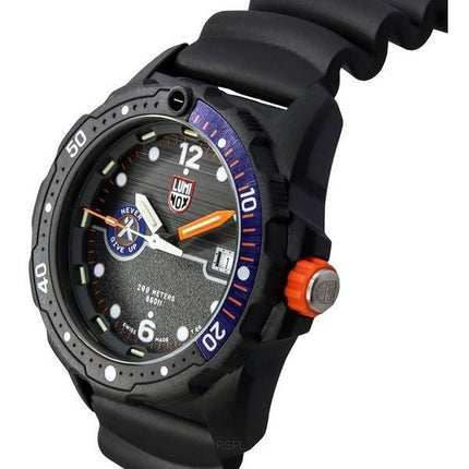 Montre pour homme Luminox Bear Grylls Survival SEA avec bracelet en caoutchouc et cadran noir à  quartz XB.3723 200M