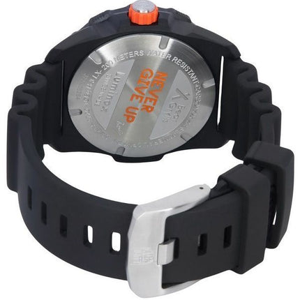 Montre pour homme Luminox Bear Grylls Survival SEA avec bracelet en caoutchouc et cadran noir à  quartz XB.3723 200M