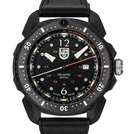 Montre pour homme Luminox ICE SAR Arctic Outdoor Adventure avec cadran noir et cadran noir pour plongeur à  quartz suisse XL.1052