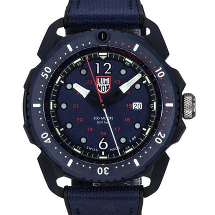 Montre pour homme Luminox ICE SAR Arctic Outdoor Adventure avec cadran bleu et cadran bleu pour plongeur à  quartz suisse XL.1053