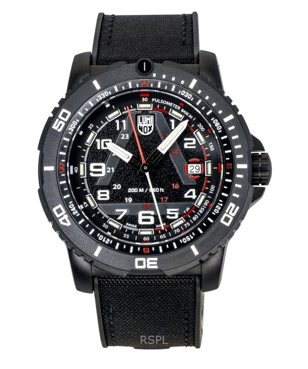 Montre homme Luminox ICE-SAR Arctic, bracelet en caoutchouc, cadran noir, mouvement à quartz, étanche à 200 m, XL.1081