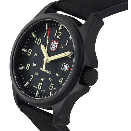 Montre homme Luminox Atacama Field avec bracelet en caoutchouc et cadran noir, quartz XL.1970.SET 100M, avec bracelet supplément