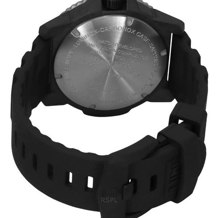Montre de plongée à quartz pour homme Luminox MIL-SPEC XL.3351.1.SET 300 m avec bracelet supplémentaire et cadran noir en caoutc