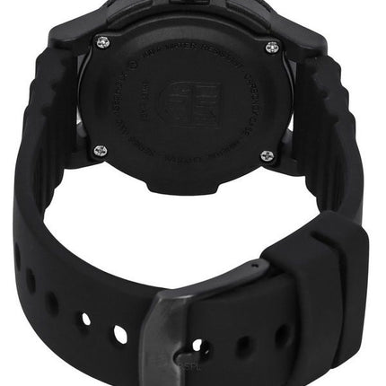 Luminox Leatherback SEA Turtle Bracelet en silicone Cadran noir Quartz XS.0301.BO.L 100M Montre pour homme