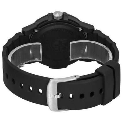 Montre pour homme Luminox Leatherback SEA Turtle Bracelet en polyuréthane géant Cadran noir Quartz XS.0321.L 100M
