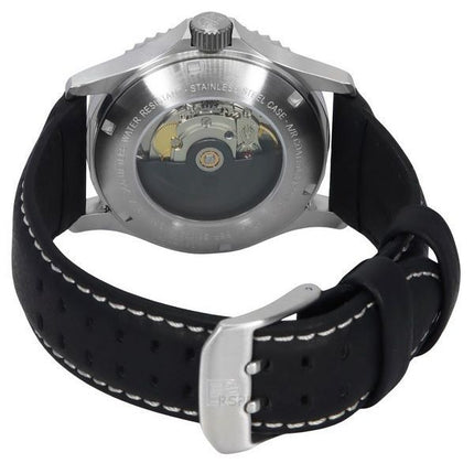 Montre de plongée automatique pour homme Luminox Sport Timer XS.0921 200 m avec bracelet en cuir et cadran bleu