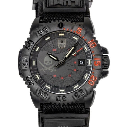 Montre homme Luminox Navy Seal Pirate Limited Edition, cadran noir, quartz, plongée XS.3051.PIR.LE 200M