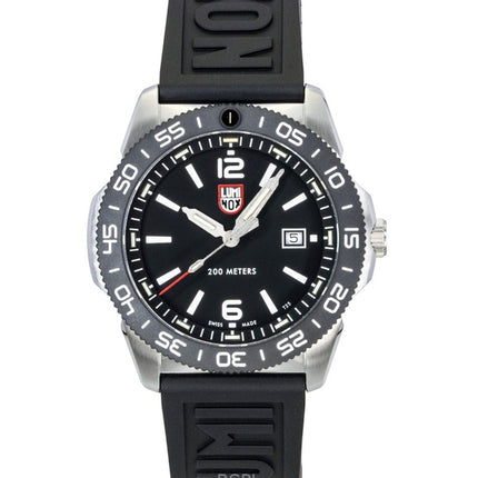 Montre homme Luminox Pacific Diver XS.3121.1 200M, bracelet en caoutchouc, cadran noir, quartz.