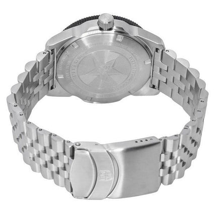 Montre pour homme Luminox Pacific Diver Ripple en acier inoxydable avec cadran noir et quartz suisse XS.3122M 200M