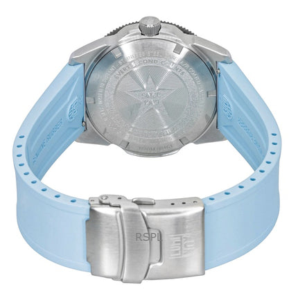 Montre unisexe Luminox Pacific Diver Ripple, bracelet en caoutchouc, cadran en nacre, mouvement à quartz, étanche à 200 m, XS.3124M