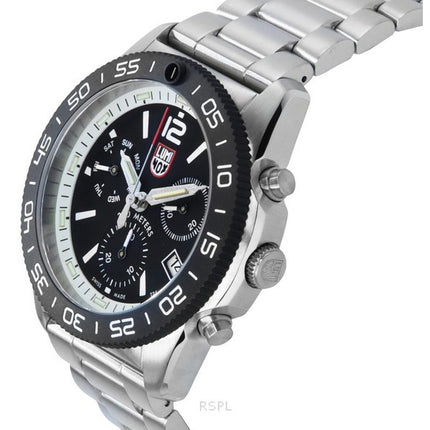 Montre homme Luminox Pacific Diver Chronograph en acier inoxydable avec cadran noir et quartz XS.3141.M 200M
