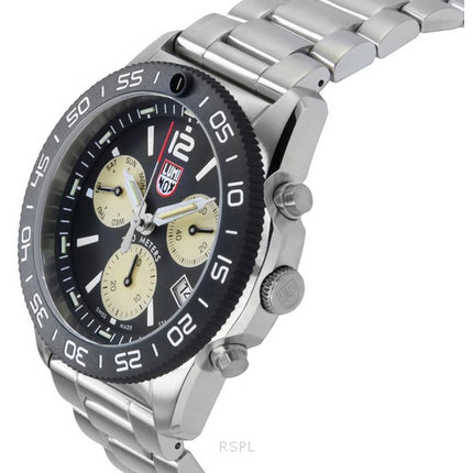 Montre homme Luminox Pacific Diver Chronograph en acier inoxydable avec cadran noir et quartz XS.3150.M 200M