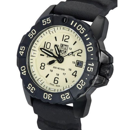 Luminox Navy SEAL Foundation Cadran Beige Quartz Suisse Plongeur Militaire XS.3251.CBNSF.SET 200M Montre Pour Hommes Avec Bracel