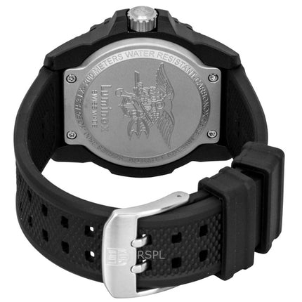 Montre homme Luminox Navy Seal XS.3501.F 200M, bracelet en caoutchouc, cadran noir, quartz, plongée