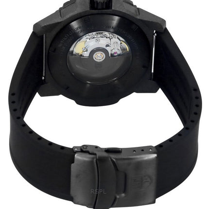Montre de plongée automatique pour homme Luminox Master Carbon SEAL édition limitée avec bracelet en caoutchouc et cadran noir X