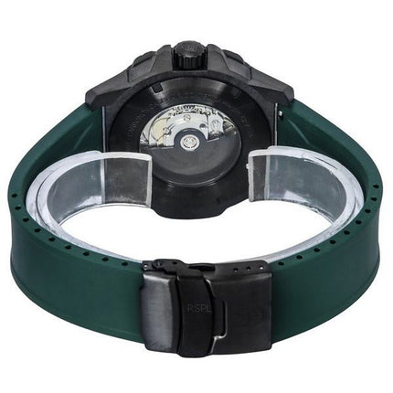 Montre pour homme Luminox Master Carbon SEAL bracelet en caoutchouc vert cadran noir suisse automatique de plongée XS.3877 200M