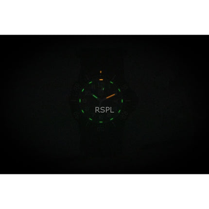 Montre de plongée à quartz pour homme Luminox Navy Seal, bracelet en caoutchouc, cadran noir, bracelet en caoutchouc, 200 m, avec coffret cadeau