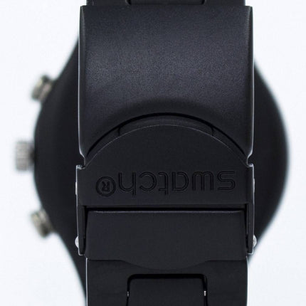 Swatch Irony noir enduit Chorongraph Quartz YCB4019AG montre unisexe